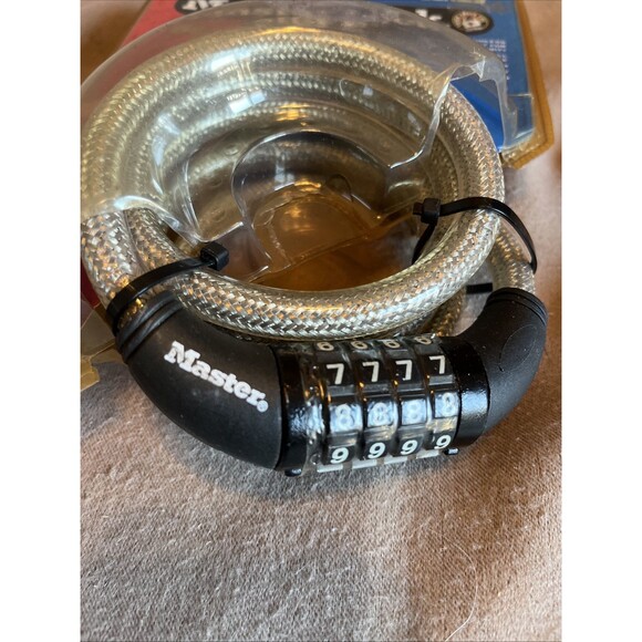 VTG New Old Stock 2004 Master Lock Combination Bike Lock 5 ft Ultra Combo - Picture 3 of 5